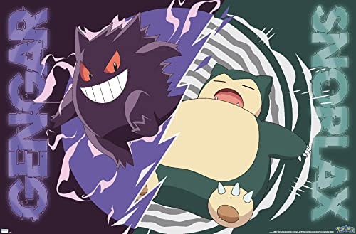 Trends International Pokémon Gengar and Snorlax Wall Poster: $16.39 Trends International Pokémon Gengar and Snorlax Wall Poster: $16.39