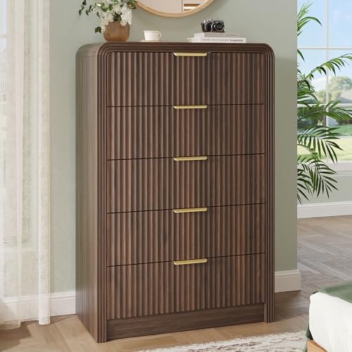 Decofy 48-inch Fluted 5-Drawer Dresser: $175.49 Decofy 48-inch Fluted 5-Drawer Dresser: $175.49
