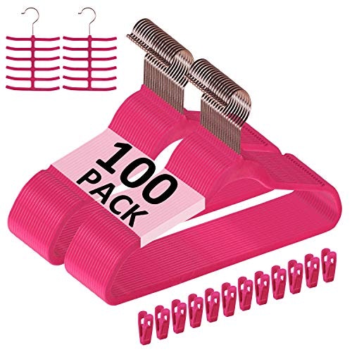 Vecelo Velvet Clothes Hangers 100-Pack: $32.07 Vecelo Velvet Clothes Hangers 100-Pack: $32.07