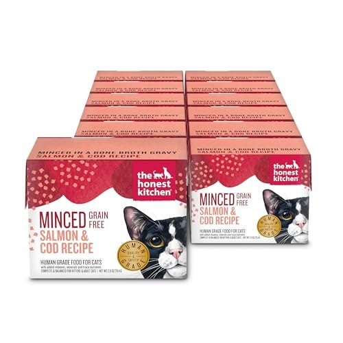 The Honest Kitchen Grain Free Minced Salmon & Cod Wet Cat Food 12-Pack: $21.98 The Honest Kitchen Grain Free Minced Salmon & Cod Wet Cat Food 12-Pack: $21.98