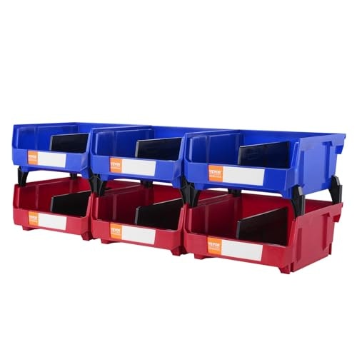 Vevor 11 x 11 x 5-Inch Plastic Storage Bins 6-Pack: $24.32 Vevor 11 x 11 x 5-Inch Plastic Storage Bins 6-Pack: $24.32