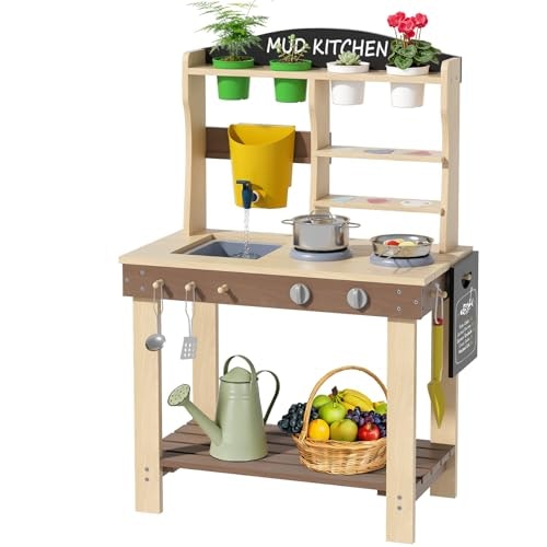 Bierum Wooden Outdoor Mud Kitchen for Kids: $64.78 Bierum Wooden Outdoor Mud Kitchen for Kids: $64.78