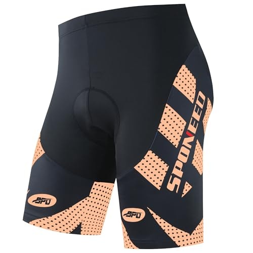 Sponeed Men's Gel-Cushioned Cycling Shorts: $24
