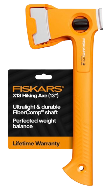 Fiskars X13 Ultralight Hiking Axe 13" Camping Hatchet: $28 Fiskars X13 Ultralight Hiking Axe 13" Camping Hatchet: $28