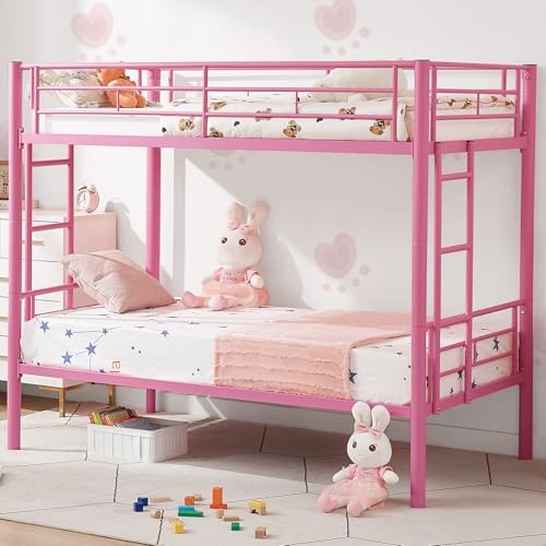 Vecelo Metal Twin-Over-Twin Bunk Bed: $166.85 Vecelo Metal Twin-Over-Twin Bunk Bed: $166.85