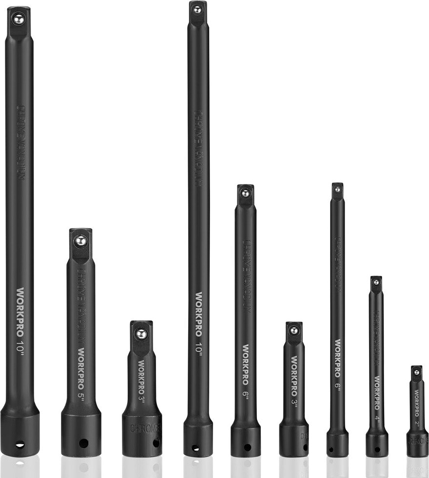 WorkPro 9-Piece Impact Socket Driver Extension Bar Set: $12