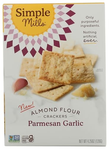 Simple Mills Parmesan Garlic Almond Flour Crackers 4.25-oz.: $4.99