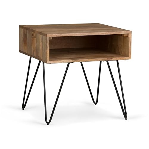 SimpliHome Hunter 22-Inch Square Wood End Table: $117.16