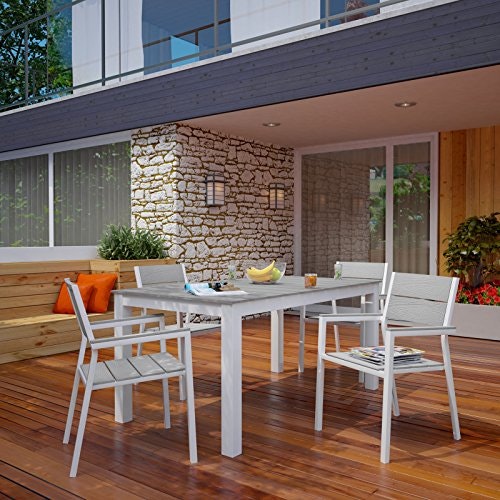 Modway Maine 5-Piece Aluminum Outdoor Patio Dining Set: $484.36 Modway Maine 5-Piece Aluminum Outdoor Patio Dining Set: $484.36