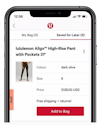 lululemon Fall Collection: Early access via the app