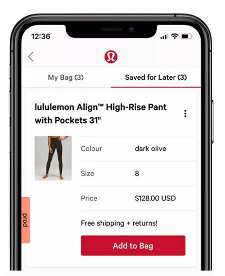 lululemon Fall Collection: Early access via the app