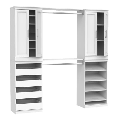 ClosetMaid 4-Drawer 19-Shelf Modular Wood Closet System: $804.56 ClosetMaid 4-Drawer 19-Shelf Modular Wood Closet System: $804.56
