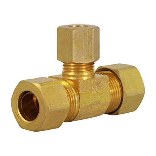 Highcraft 3/8" x 3/8" x 1/4" Compression Tee Pipe Fitting: $12.51