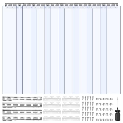 Vevor 84" x 48" PVC Strip Curtain 8-Pack: $44.90 Vevor 84" x 48" PVC Strip Curtain 8-Pack: $44.90