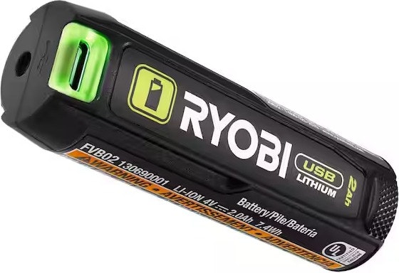 Ryobi USB Lithium 2.0Ah Rechargeable Battery: Free w/ tool purchase as low as $40