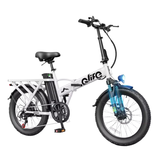 Qlife Hunter 1200W 20"×3" Fat Tire Foldable Electric Bike: $340 Qlife Hunter 1200W 20"×3" Fat Tire Foldable Electric Bike: $340