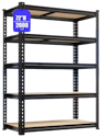 72" 5-Tier Heavy Duty Adjustable Garage Shelving Unit for $28 + free shipping