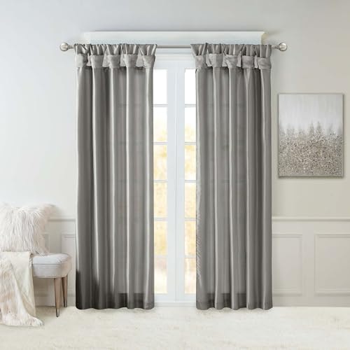 Madison Park 50" x 95" Faux Silk Curtain Panel: $22.99