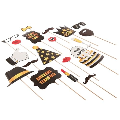 Zink 25-Piece Birthday Party Photo Booth Props: $11.51
