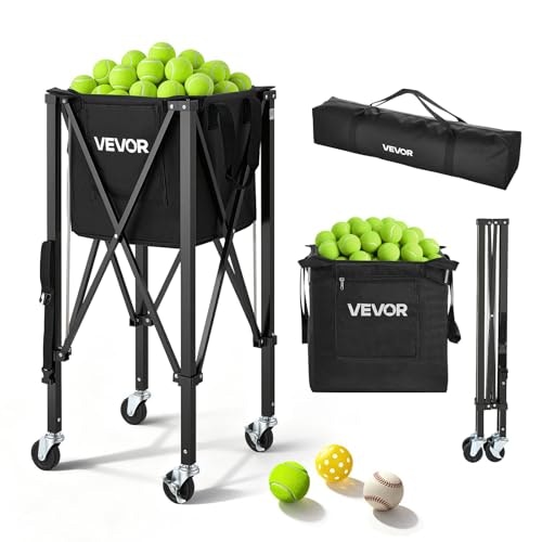 Vevor 150-Ball Tennis and Pickleball Hopper Cart: $65.99 Vevor 150-Ball Tennis and Pickleball Hopper Cart: $65.99