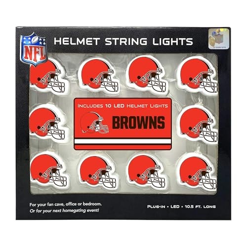 Cleveland Browns NFL Helmet LED String Lights 10-Pack: $24.26