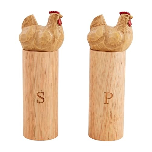 Mud Pie 7-inch Chicken Salt and Pepper Grinders: $33.22 Mud Pie 7-inch Chicken Salt and Pepper Grinders: $33.22