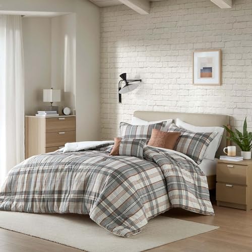 Intelligent Design Plaid Lodge Queen Comforter 5-Piece Set: $44.99 Intelligent Design Plaid Lodge Queen Comforter 5-Piece Set: $44.99