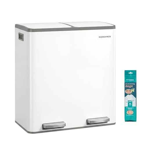 Songmics 16-Gallon Double Compartment Trash Can: $89.99 Songmics 16-Gallon Double Compartment Trash Can: $89.99