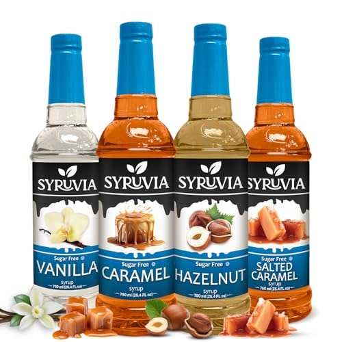 Syruvia Sugar-Free Coffee Syrup Variety Pack 25.4-fl-oz 4-Pack: $40.99 Syruvia Sugar-Free Coffee Syrup Variety Pack 25.4-fl-oz 4-Pack: $40.99
