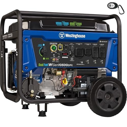 Westinghouse 13,500W Dual Fuel Portable Generator: $989 Westinghouse 13,500W Dual Fuel Portable Generator: $989
