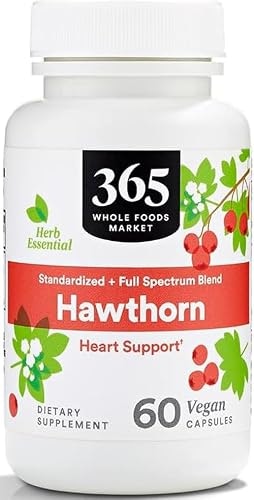365 by Whole Foods Market Hawthorn Standardized and Full Spectrum Blend 60-Count Capsules: $13.38