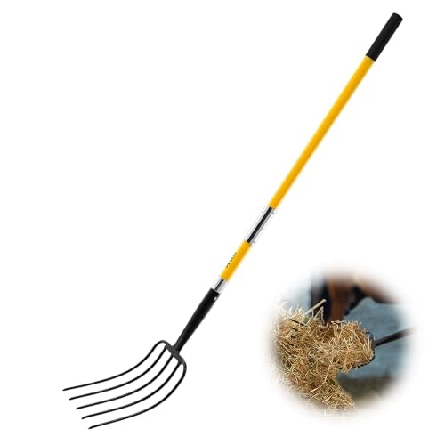 Vevor 57-inch 5-Tine Fiberglass Garden Fork: $32.41 Vevor 57-inch 5-Tine Fiberglass Garden Fork: $32.41
