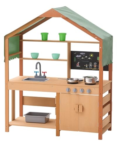 Vevor Kids' Outdoor Wooden Mud Kitchen: $68.32 Vevor Kids' Outdoor Wooden Mud Kitchen: $68.32