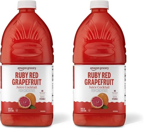 Amazon Grocery Ruby Red Grapefruit Juice Cocktail 64-oz 2-Pack: $4.30 Amazon Grocery Ruby Red Grapefruit Juice Cocktail 64-oz 2-Pack: $4.30