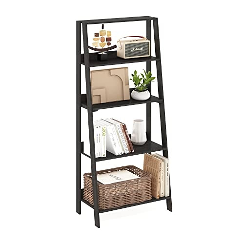 Furinno 5-Tier Ladder Bookcase: $33.37