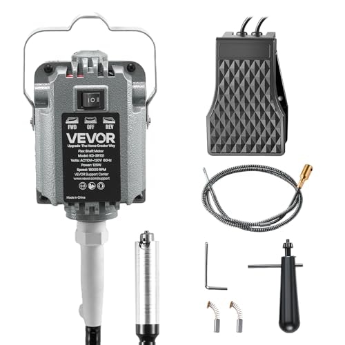 Vevor 125W 18,000-RPM Electric Flex Shaft Rotary Tool: $66 Vevor 125W 18,000-RPM Electric Flex Shaft Rotary Tool: $66