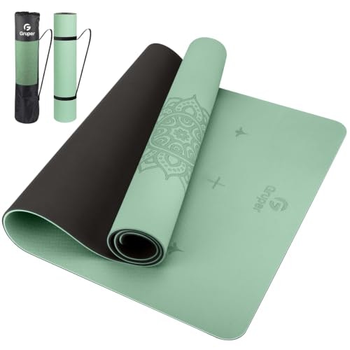 TPE Non-Slip Fitness Yoga Mat with Carrying Strap: $33.65
