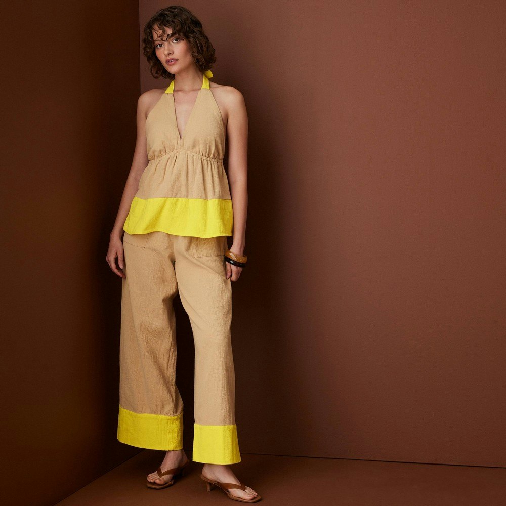 Rosie Assoulin x Target Women's Halter Babydoll Top: $34 Rosie Assoulin x Target Women's Halter Babydoll Top: $34