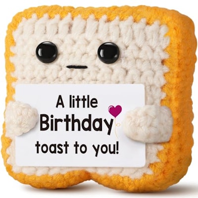Crochet Toast Birthday Gift for $8 + free shipping w/ Prime