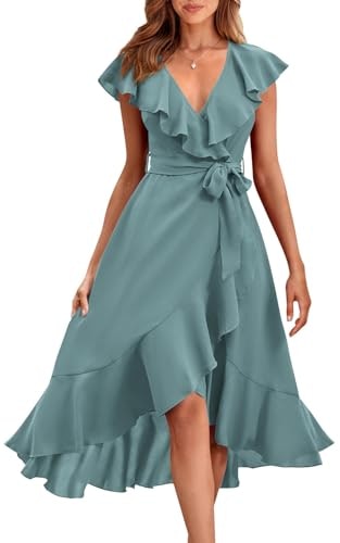Prettygarden Women's Short Sleeve Satin Midi Dress: $48.43 Prettygarden Women's Short Sleeve Satin Midi Dress: $48.43