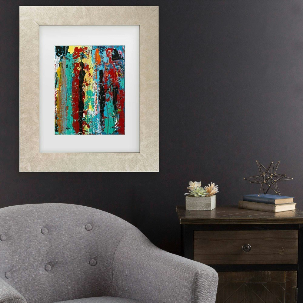 Trademark Fine Art Oliver Nolan Dripping II Matted Framed Art: $33.99 Trademark Fine Art Oliver Nolan Dripping II Matted Framed Art: $33.99