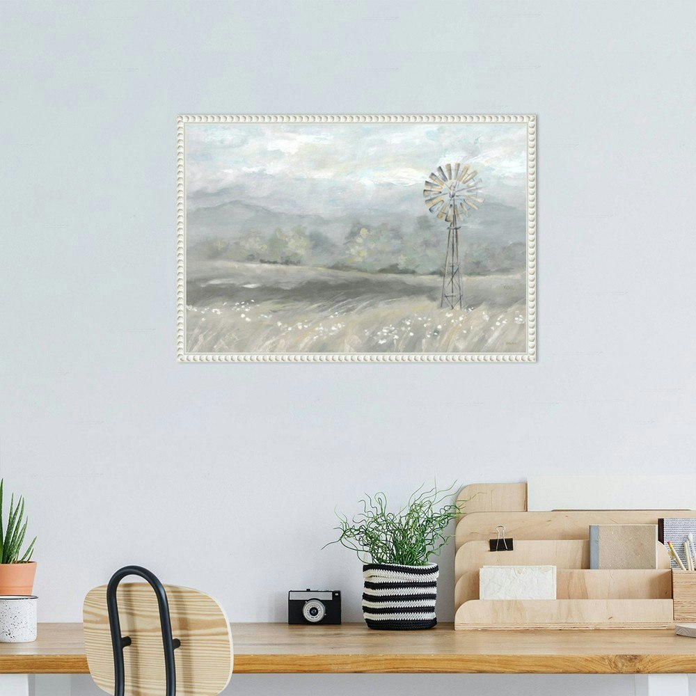 Amanti Art 23"x16" Country Meadow Windmill Framed Canvas Wall Art: $74.99 Amanti Art 23"x16" Country Meadow Windmill Framed Canvas Wall Art: $74.99