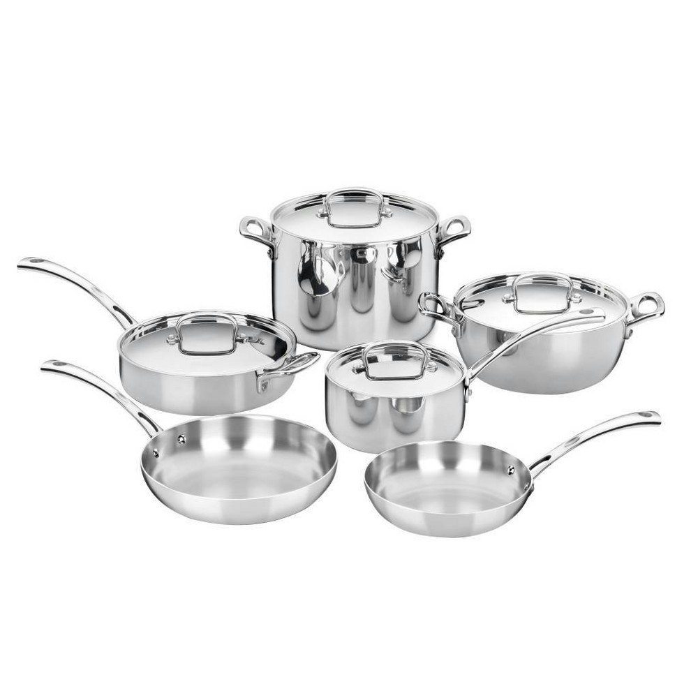 Cuisinart French Classic 10-Piece Stainless Steel Tri-Ply Cookware Set: $499.99 Cuisinart French Classic 10-Piece Stainless Steel Tri-Ply Cookware Set: $499.99