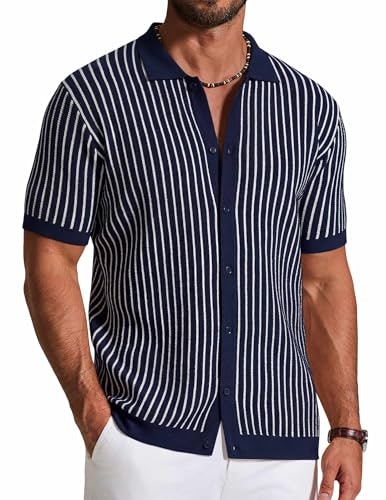 Coofandy Men's Knit Short Sleeve Polo Shirt: $25.49