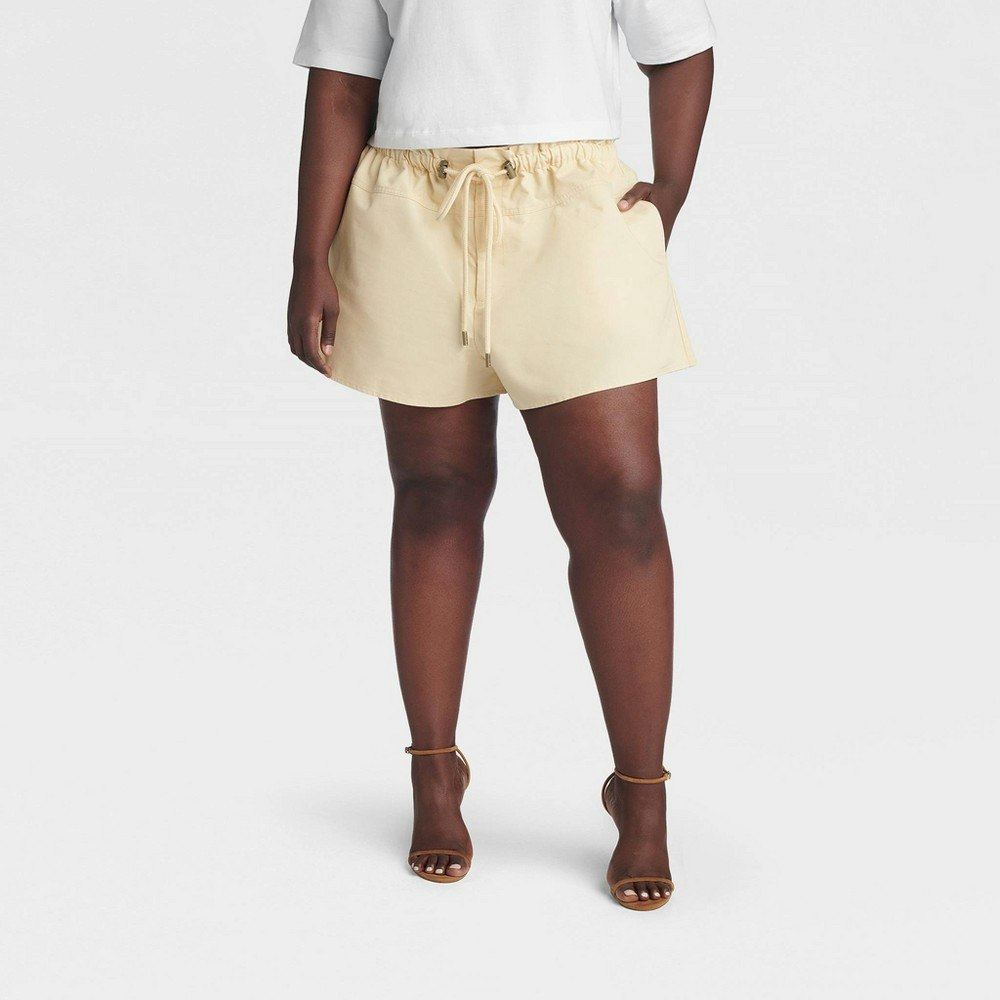 Kahlana Women's Flared Drawcord Shorts 4X: $28 Kahlana Women's Flared Drawcord Shorts 4X: $28