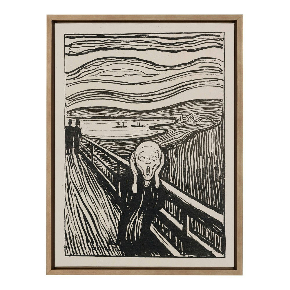 Kate & Laurel 18"x24" Edvard Munch The Scream Framed Canvas Wall Art: $59.99 Kate & Laurel 18"x24" Edvard Munch The Scream Framed Canvas Wall Art: $59.99