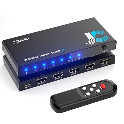 HDMI 2.1 4-in-1-Out 8K Switcher: $50.99 HDMI 2.1 4-in-1-Out 8K Switcher: $50.99