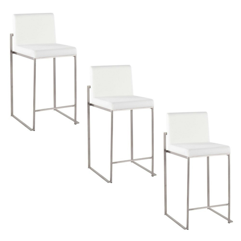 LumiSource Fuji High Back Counter Height Barstool 3-Pack: $379.99 LumiSource Fuji High Back Counter Height Barstool 3-Pack: $379.99