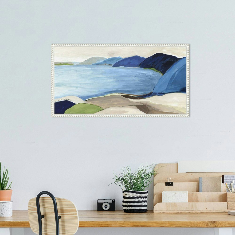 Amanti Art Beach Island by Allison Pearce 27"x14" Framed Canvas Wall Art: $79.99 Amanti Art Beach Island by Allison Pearce 27"x14" Framed Canvas Wall Art: $79.99