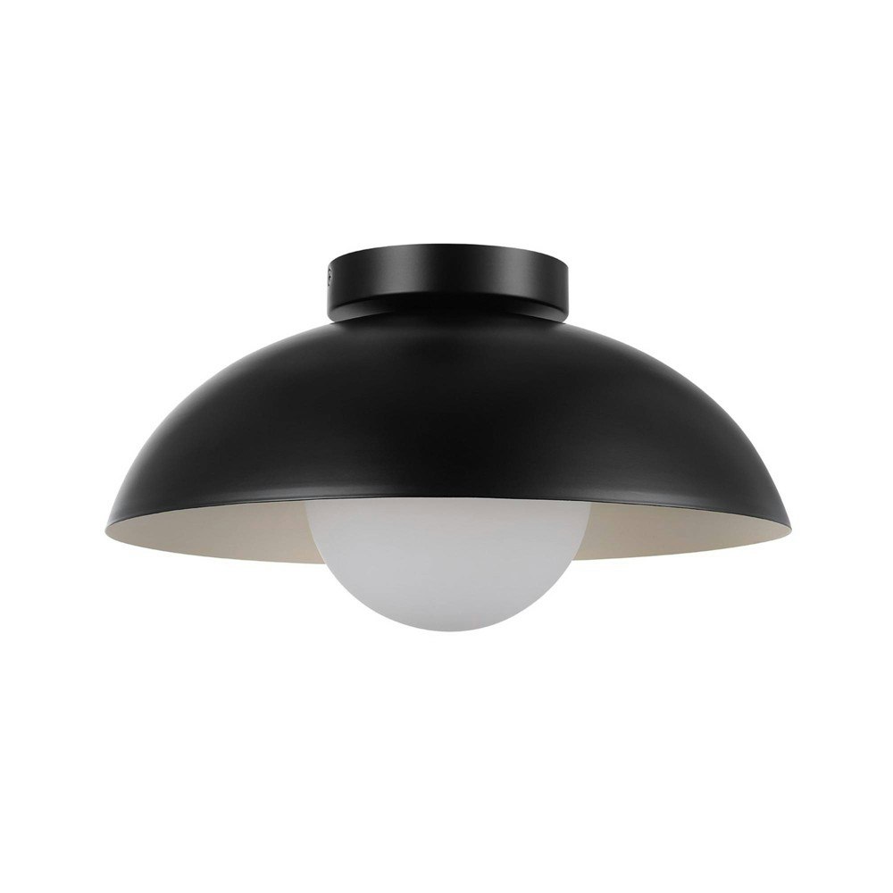 Globe Electric 1-Light Matte Black Flush Mount Ceiling Light: $69.99 Globe Electric 1-Light Matte Black Flush Mount Ceiling Light: $69.99
